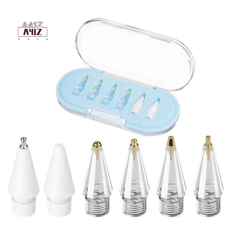 A41Z-6PCS Replacement Pencil Tips For Pencils Pro/USB-C/2Nd Gen/1St Gen Tips Writing Stylus Nib For Pencil