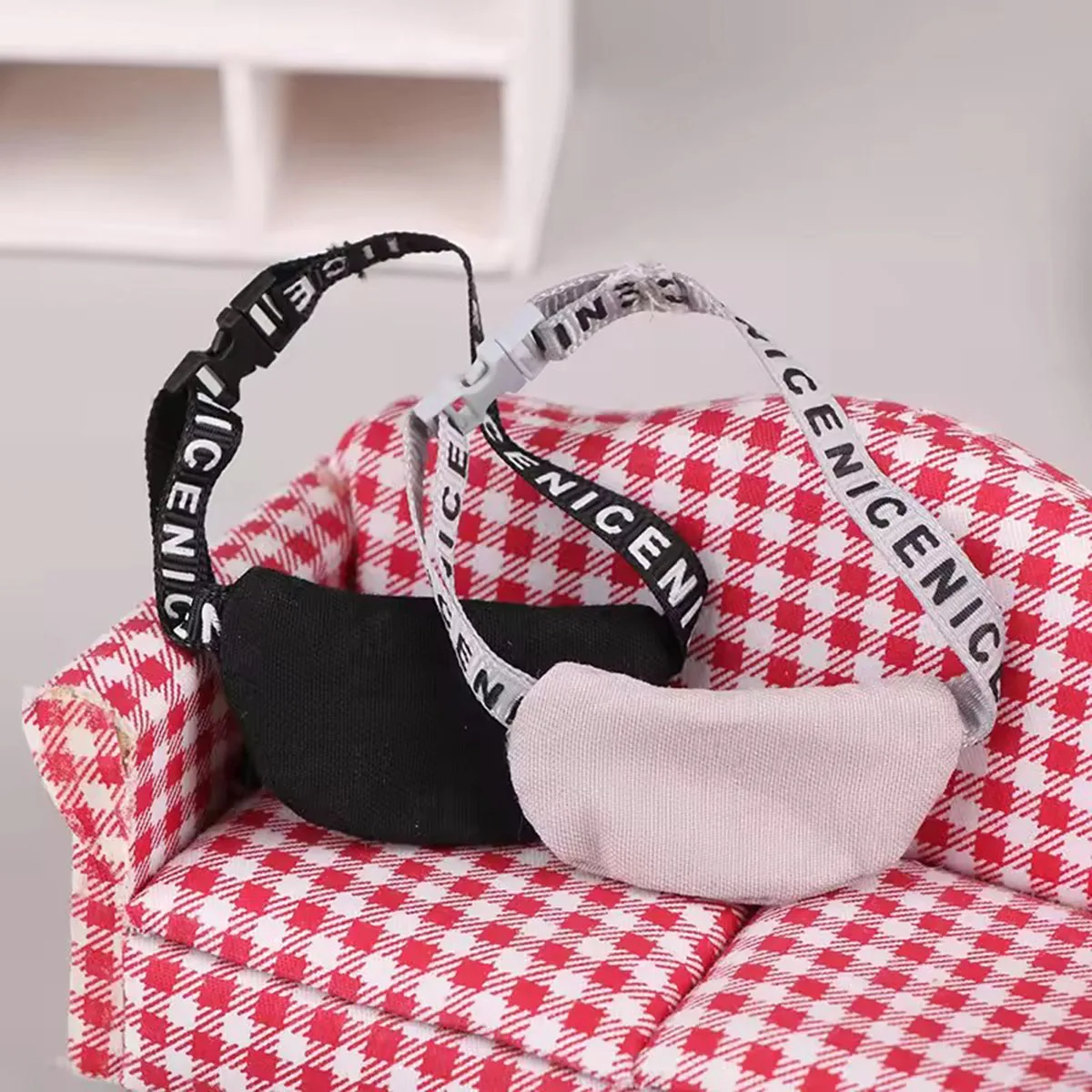 Per bambole Labubu Borsa a tracolla Giocattoli fai da te Marsupi Accessori per bambole di peluche carini Giocattoli per bambini Accessorio di moda