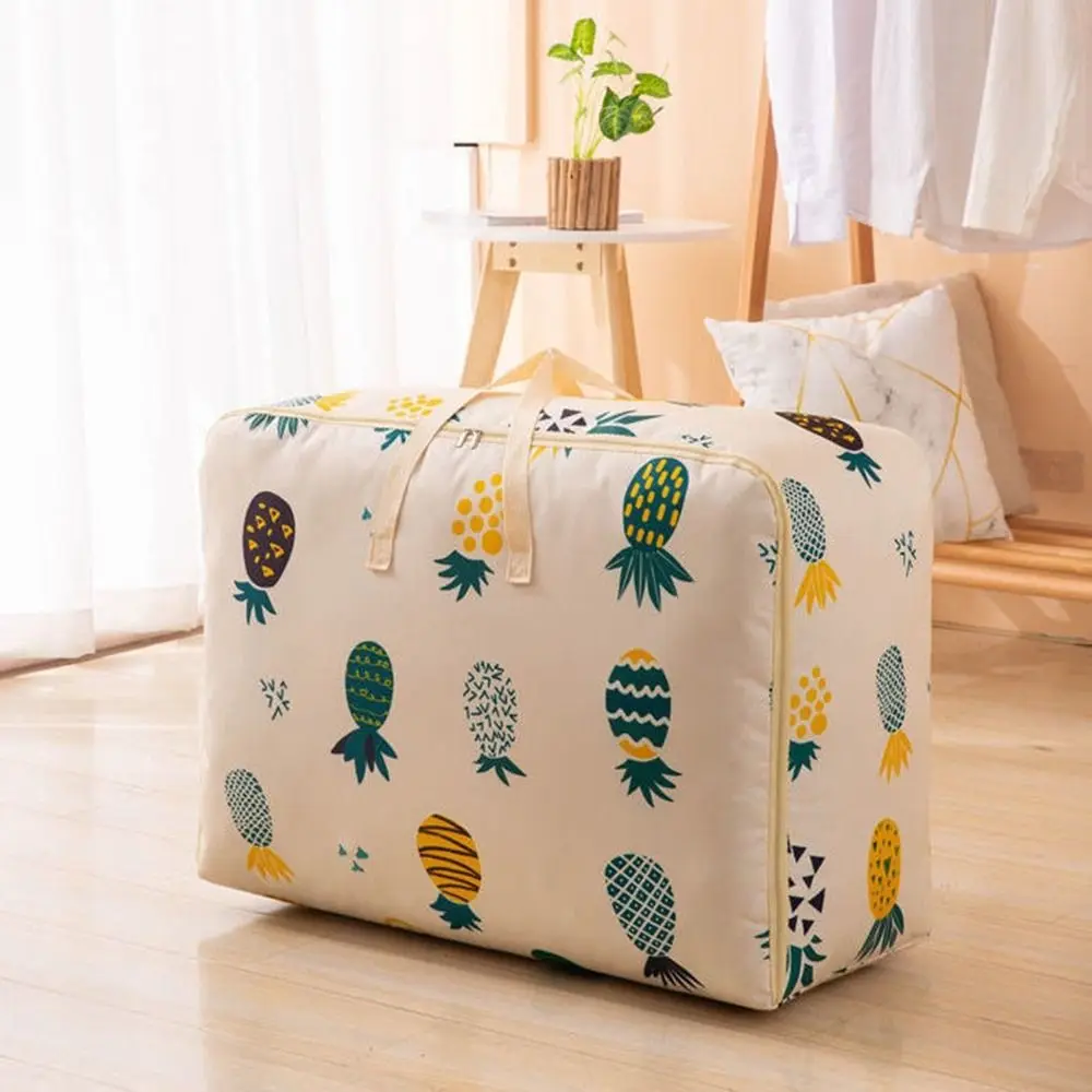 Oxford Cloth Clothes Quilt Storage Bag Wear-Resistant Large-Capacity Moving Luggage Packing Bag Zipper Waterproof