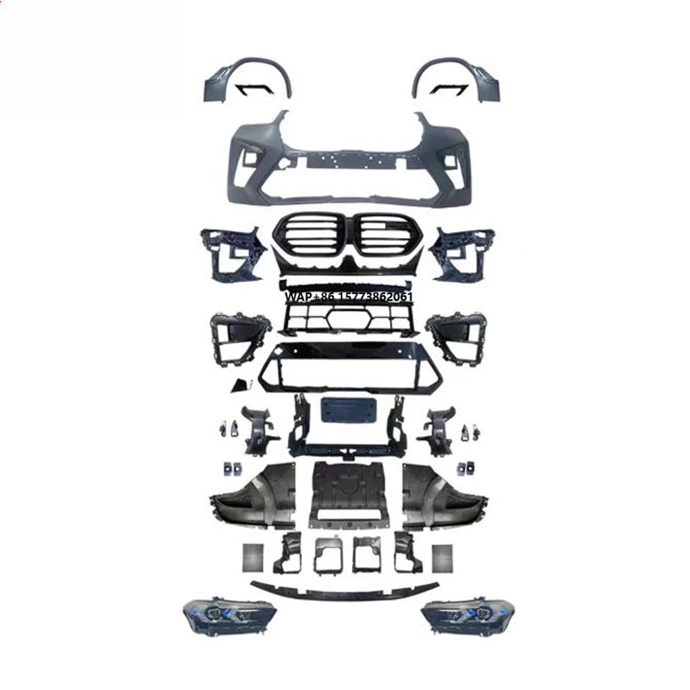 

G06 2020-2022y to G06 2023-2024y X6M Body Kit PP Full Set Body Kit Facelift Car Exterior Front Bumper Rear Bumper Center Grille