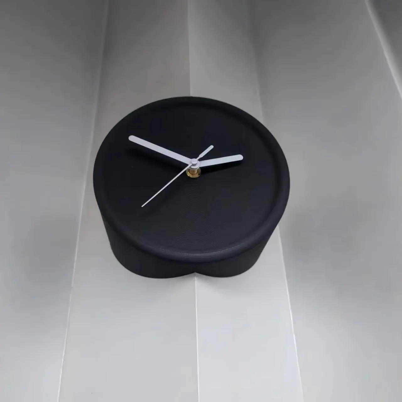 8 inch 3D Printed Model Corner Wall Clock Corner Sunny Corner Simple Silent Wall Clock Wall Technology Art Decoration