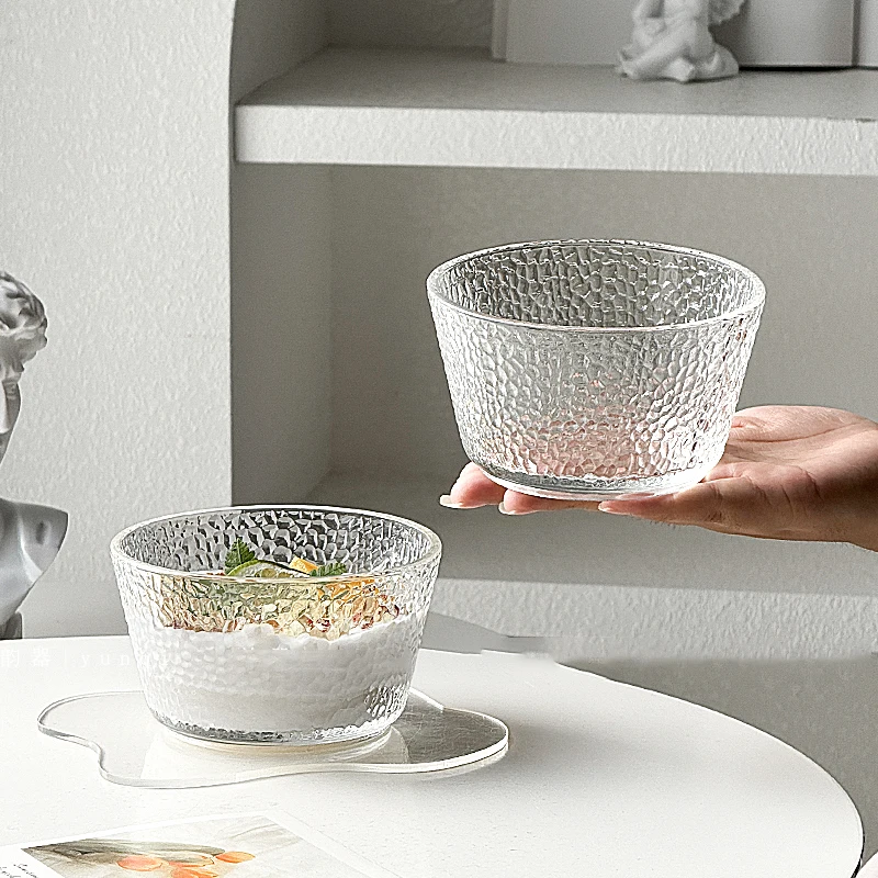 Klare Eiscreme-Glasschale, Joghurt-Eisschale, Heimhammer, Dessertschale, Obst, Haferflocken, Gelee-Schüssel