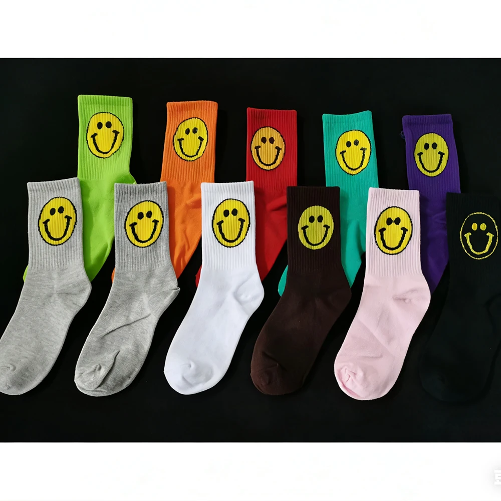Fashionable, Trendy, Casual, Elastic Men's and Women's Combed Cotton Socks, Autumn and Winter Fashionable, Daily Basic Socks, St