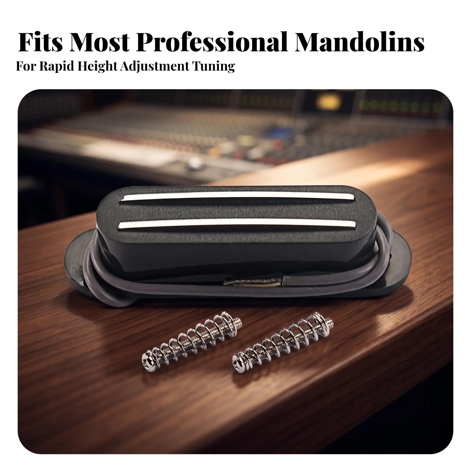 Mandolin Pickup Low-Profile Electronics Lightweight for Stage