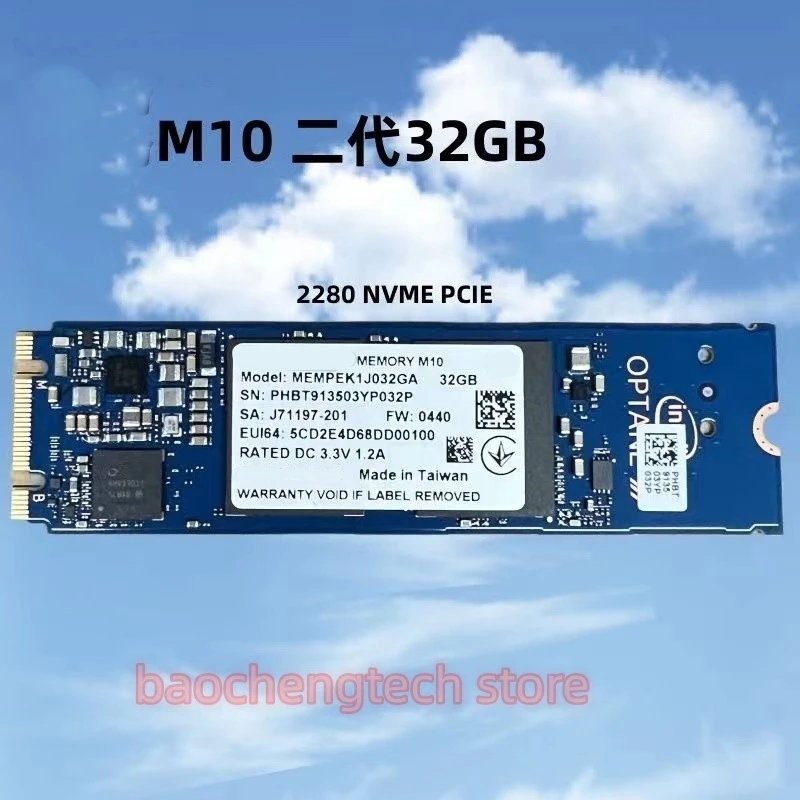 الأصلي M10 M.2 2280 SSD 64GB 32GB 16GB PCIe M.2 2242 3.0 3D Xpoint NVMe محرك الحالة الصلبة الداخلي لذاكرة Intel Optane