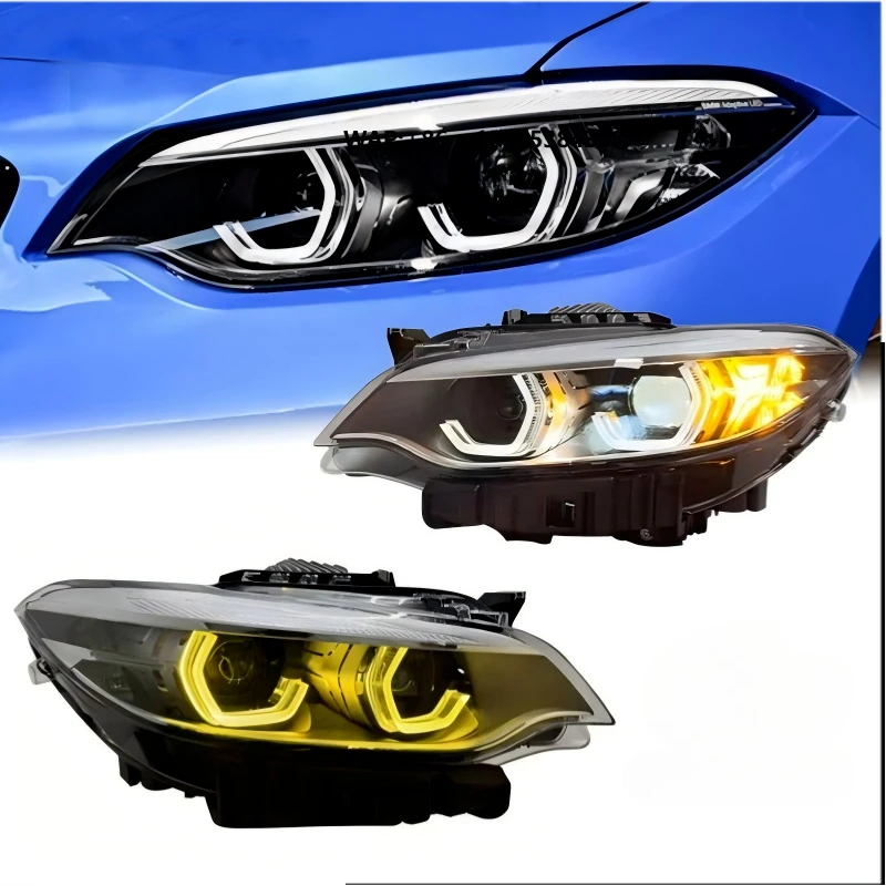 

Dual Color Headlights for 2 Series F22 F23 F87 2014-2021 LED Headlight Assembly Front Lamp Front Lights