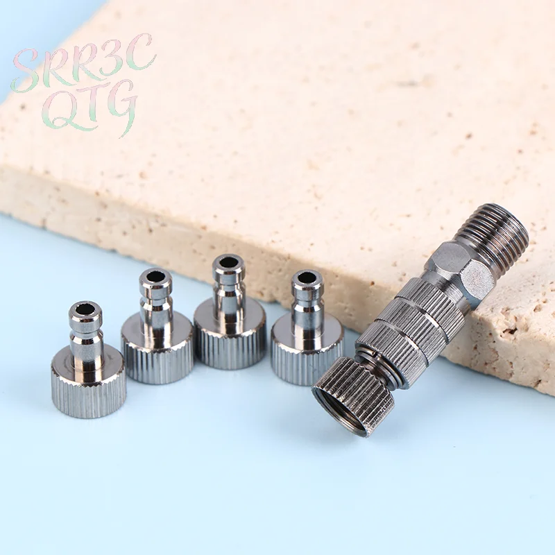 

Hot Airbrush Quick Disconnect Coupler Quick Release Fitting Adapter With 5 Male Fitting 1/8 INCH Fitting Hose Air Brush Parts