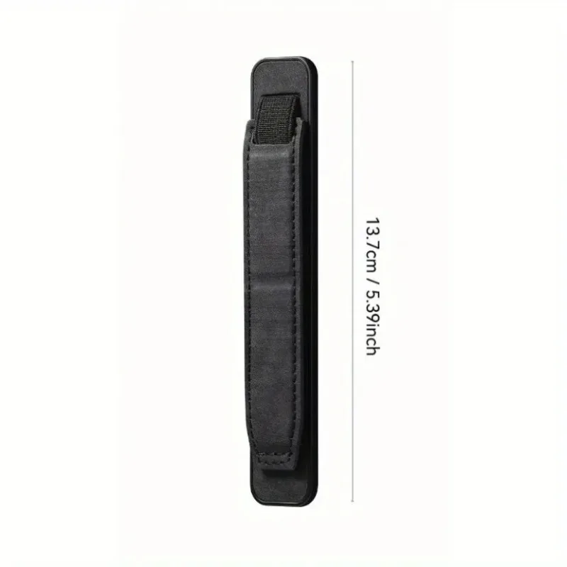 ที่จับโทรศัพท์แบบยืดหดได้ 1 ชิ้น ทำจากหนัง PU ติดด้วยตัวเอง พร้อมที่จับข้อมืออเนกประสงค์สำหรับสมาร์ทโฟนส่วนใหญ่ ใช้เป็นขาตั้งได้