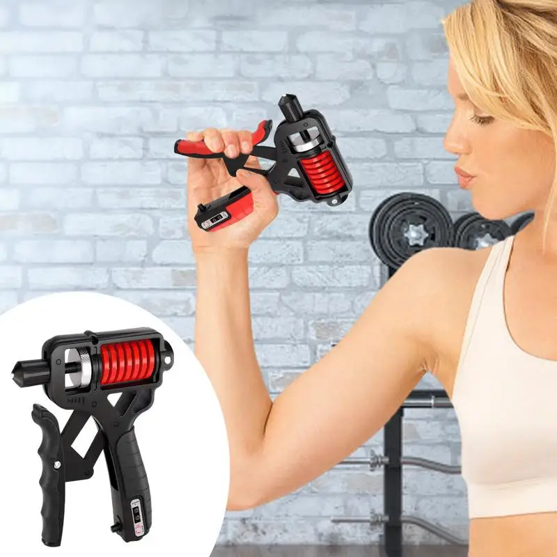 Adjustable Grip Strength Trainer 5-165KG Counting Hand Grip Strengthener Portable Workout Finger Exercise For Stress Relief