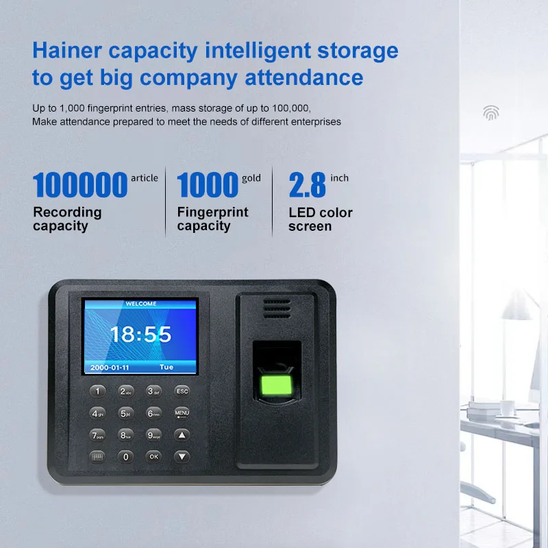 Biometric Fingerprint Attendance Machine 2.8 \