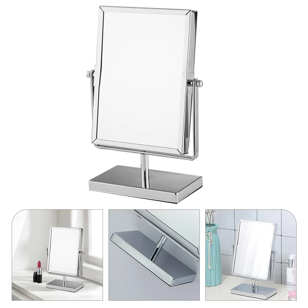 Specchi Arredamento bagno Estetico Scrivania Dormitorio Rotondo Decora 272x195 cm Metallo Argento Viaggio