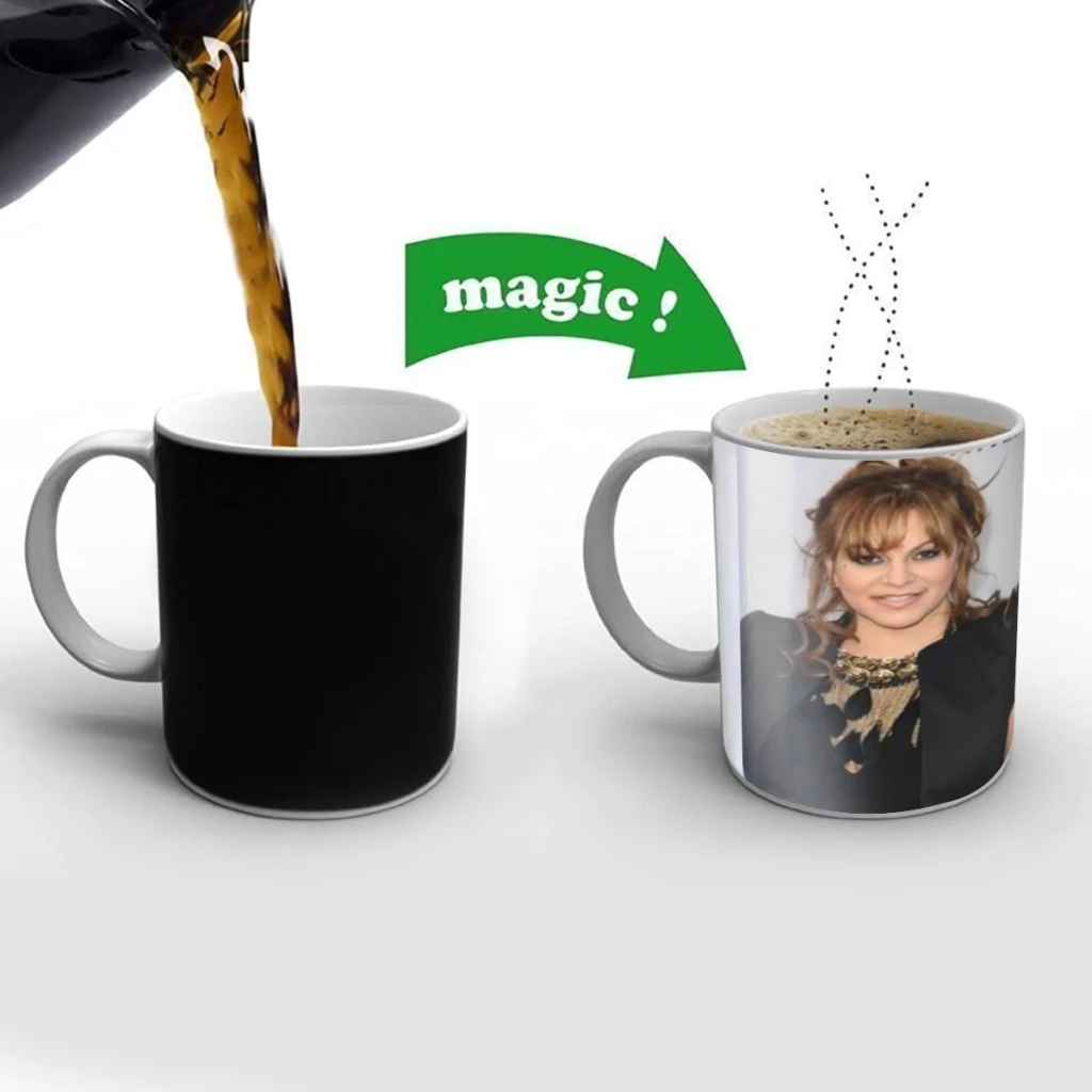 

Classic Latin Singer J-Jenni Rivera Friends Birthday Gifts Color Changing Magic Ceramic Creative Coffee Mugs Tea Cups