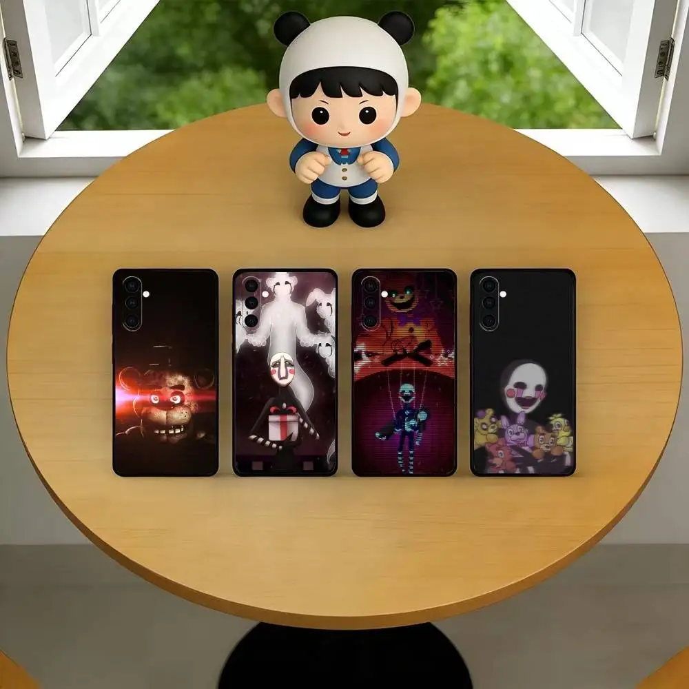 Five Nights At Freddys Phone Case Black Silicone Soft For Samsung Galaxy A73,A72,A71,A70,A53,A52,A51