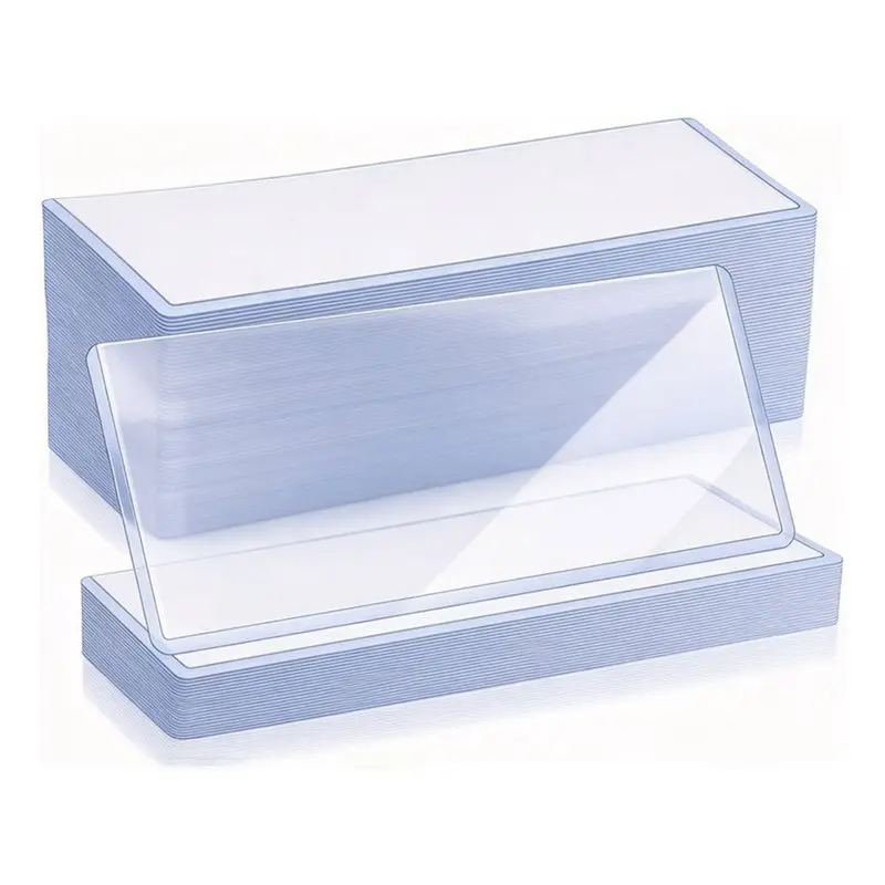 ABRI-Clear Hard Plastic Money Holder 100-Pack Topload, Rigid Protective Water-Resistant Dollar Bill Sleeves Currency