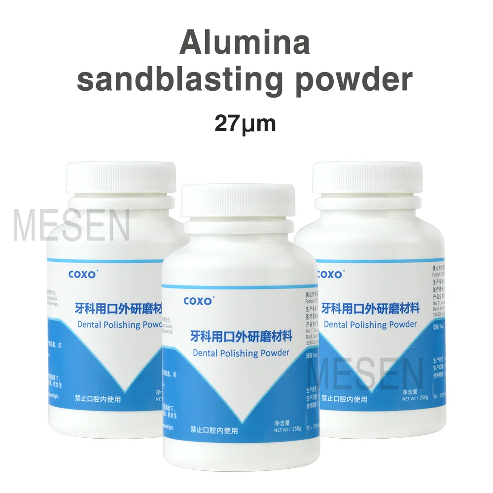 COXO-Pistolet de sablage dentaire à 4 trous, polisseuse à oxyde d'aluminium, CA-1 de pulvérisation avec 3 HI 27um de poudre d'oxyde d'aluminium
