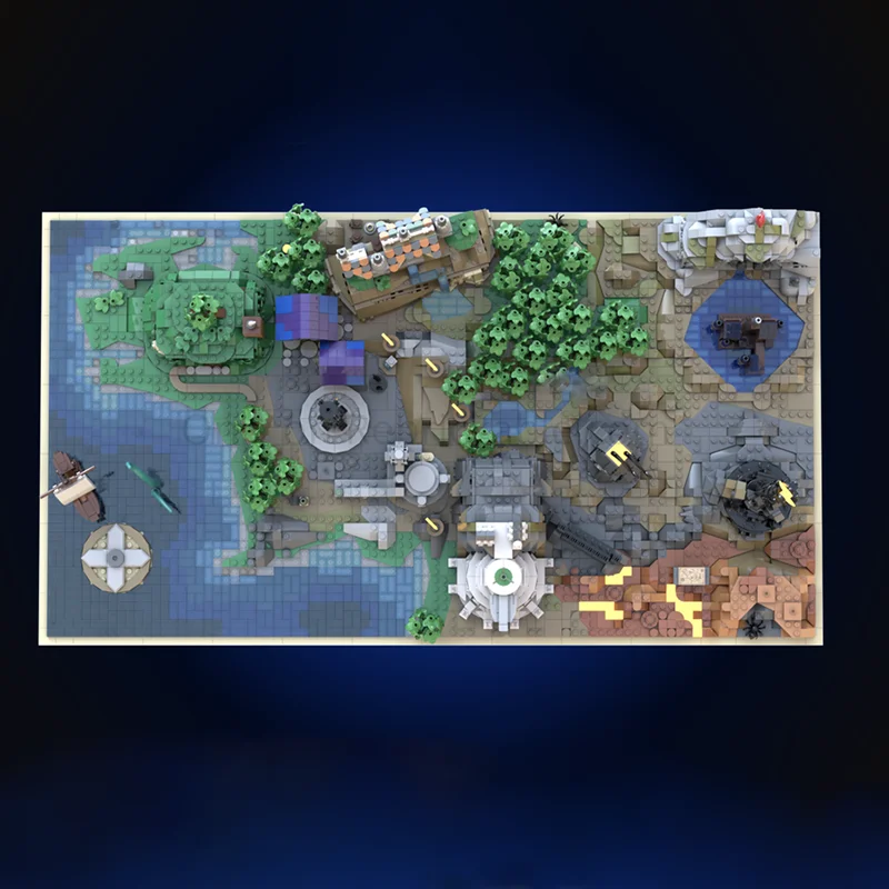 خواتم سحرية نموذج Moc قوالب بناء خريطة وحدات لتكنولوجيا نموذج الأرض الوسطى كتل عيد الميلاد لتقوم بها بنفسك لعبة هدايا البناء #3