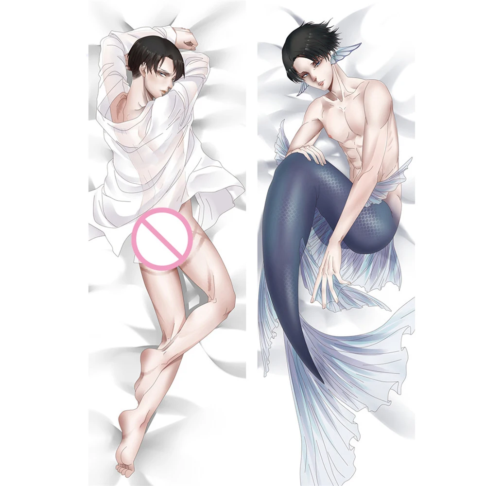 Shingeki no Kyojin Dakimakura Anime Pillowcase Attack on Titan Eren Ackerman Levi Ymir Hugging Bedding Body Pillow Cover Case