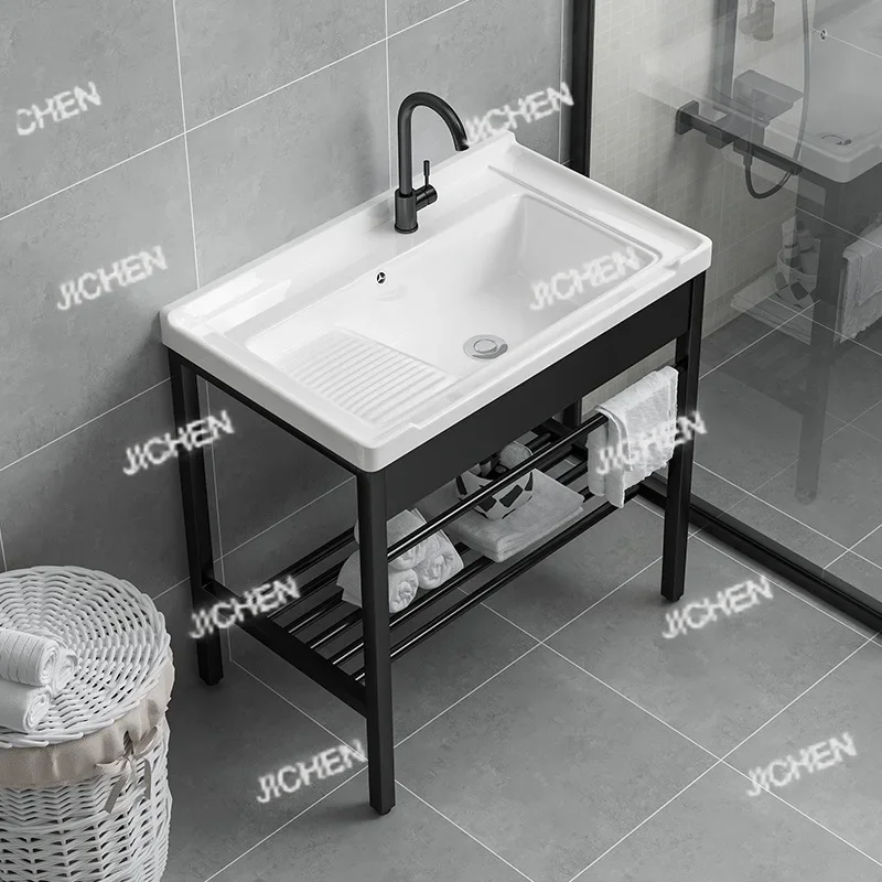 

HSLaundry pool Stainless steel with washboard basin and table Integrated forming basin Washbasin Washbasin Sink Toilet