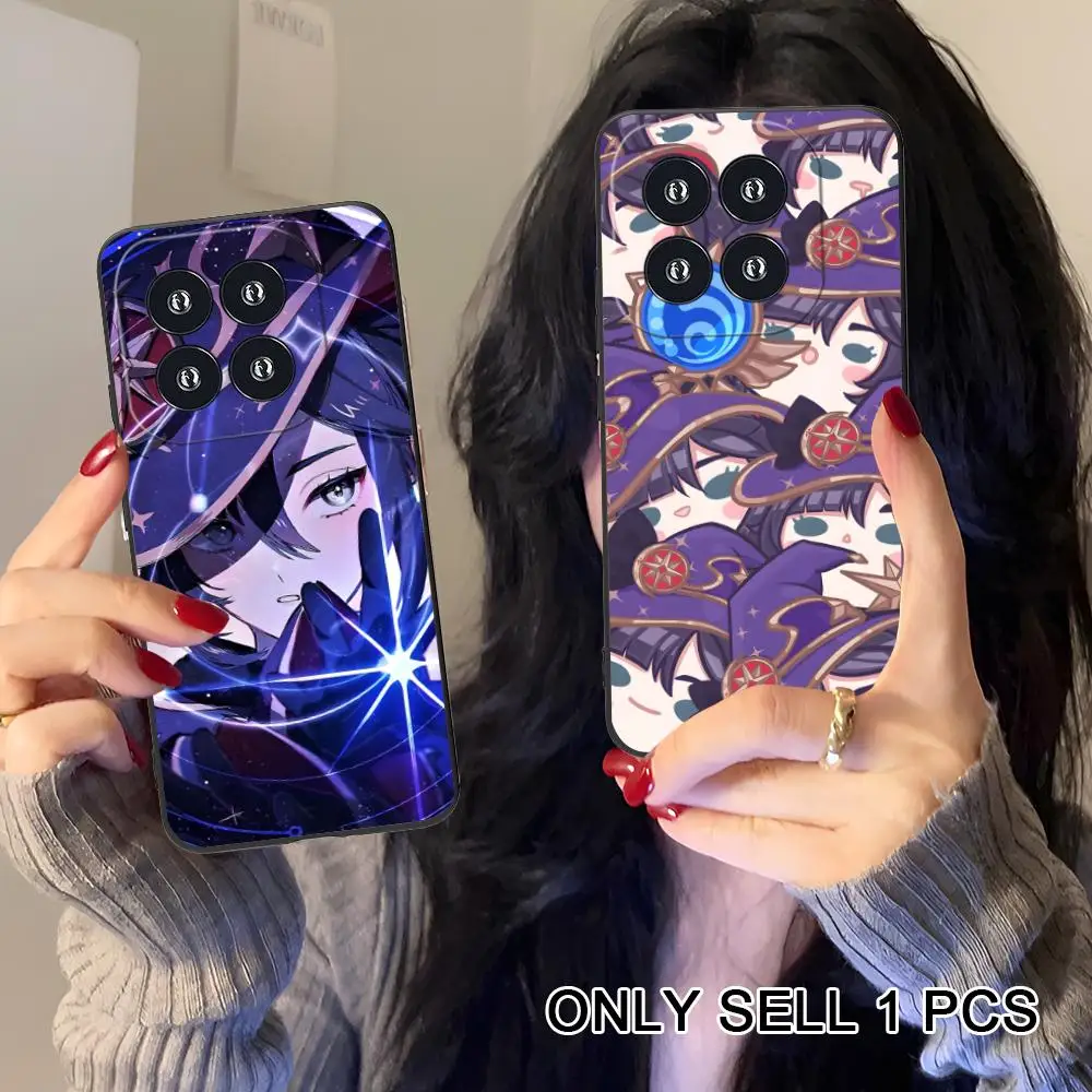 

Game GI Mona Phone Case for Xiaomi 17 15 14 13 12 Mi 11 T Ultra Lite Pro S X 5G Soft TPU Shockproof Cover