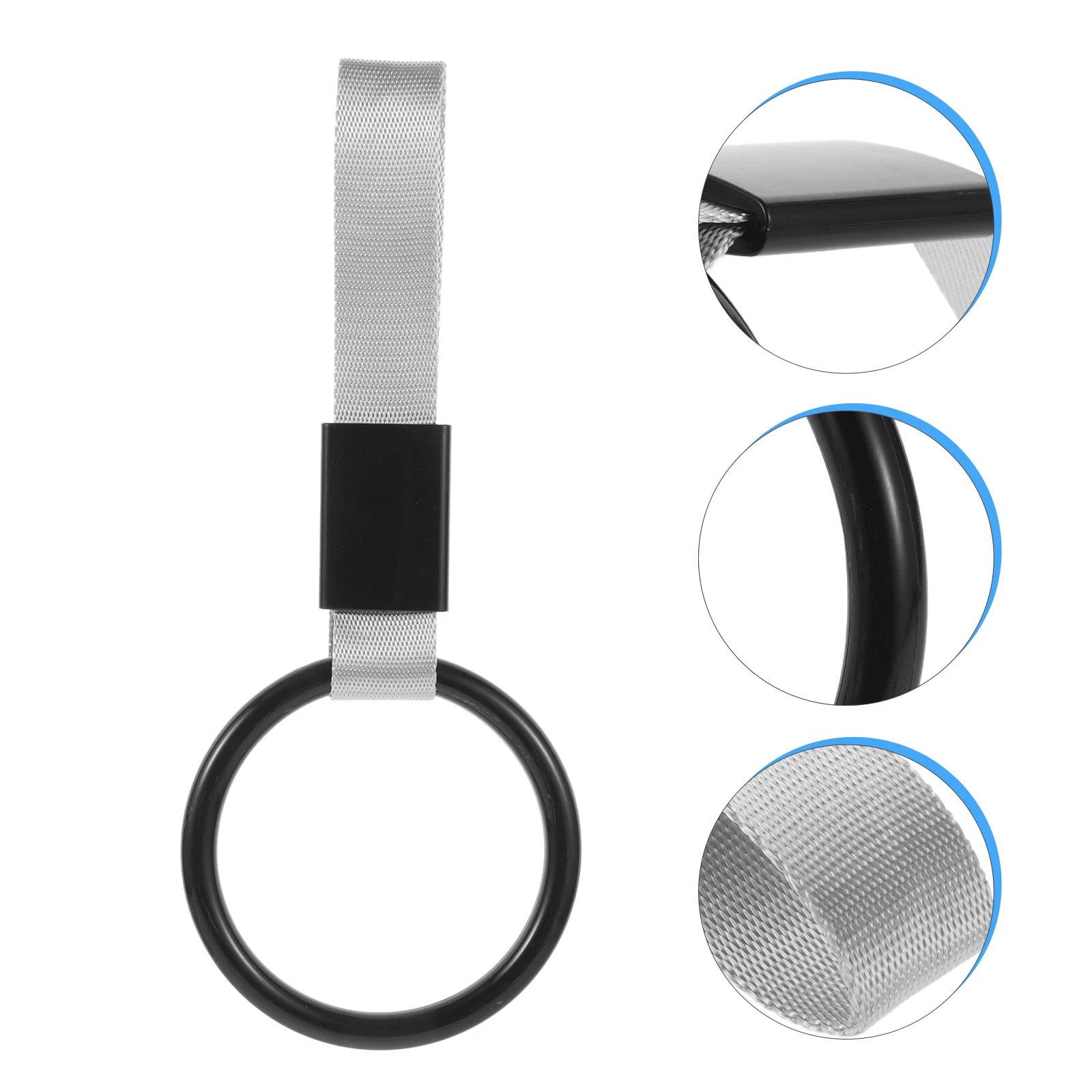 

Car Handle Strap Ring Heavy Duty Bumper Pull Hoop Warning Decorative Ring For Suv Bus Vehicle Bright Color Static Reducing