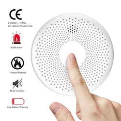 Detector de humo inteligente, protección de seguridad, alarma de humo, protección contra incendios para la seguridad del hogar, Detector de monóxido de carbono Smart Life