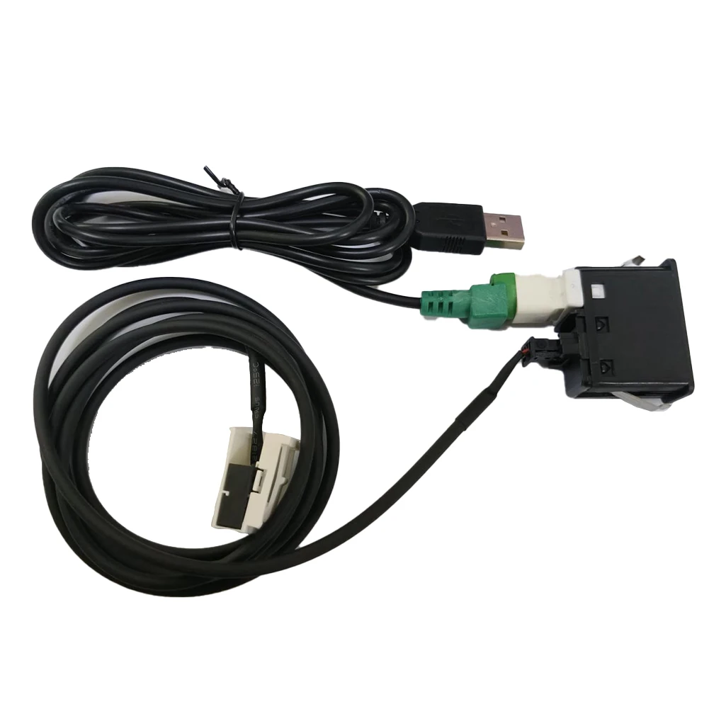 USB Audio Connector Car USB AUX Adapter For In-Car Music Listening Black Finish Design For BMW CD 12PIN Series