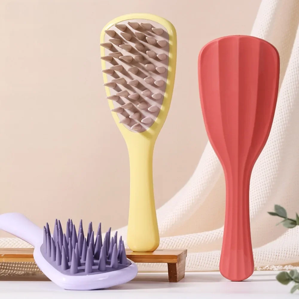 Spazzola per Shampoo con manico lungo pettine per massaggio del cuoio capelluto in Silicone spazzola per il lavaggio dei capelli massaggiatore per la testa spazzola per il bagno Scrubber per il corpo accessori per capelli