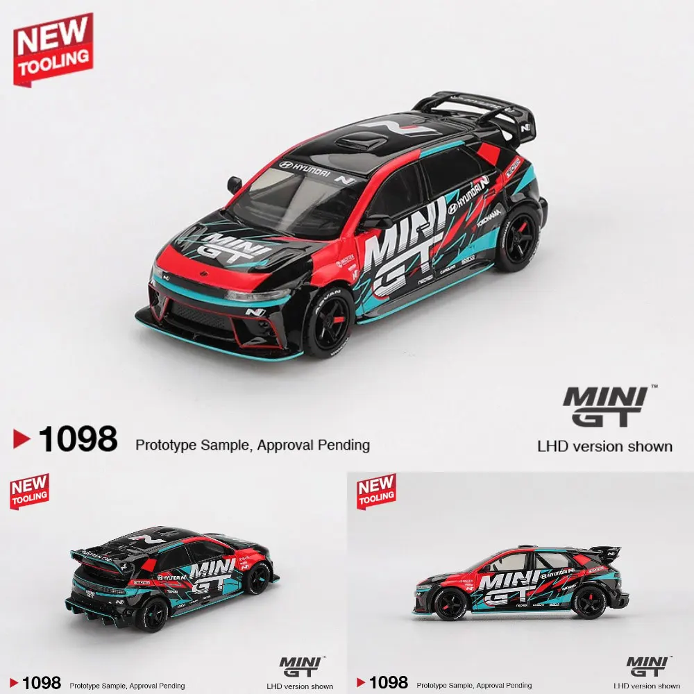 

Предпродажа MINIGT 1/64, литая под давлением модель автомобиля Hyundai Ioniq 5N MINIGT RS-01T 2025 Tokyo Auto Salon/блистерная упаковка, высокая производительность