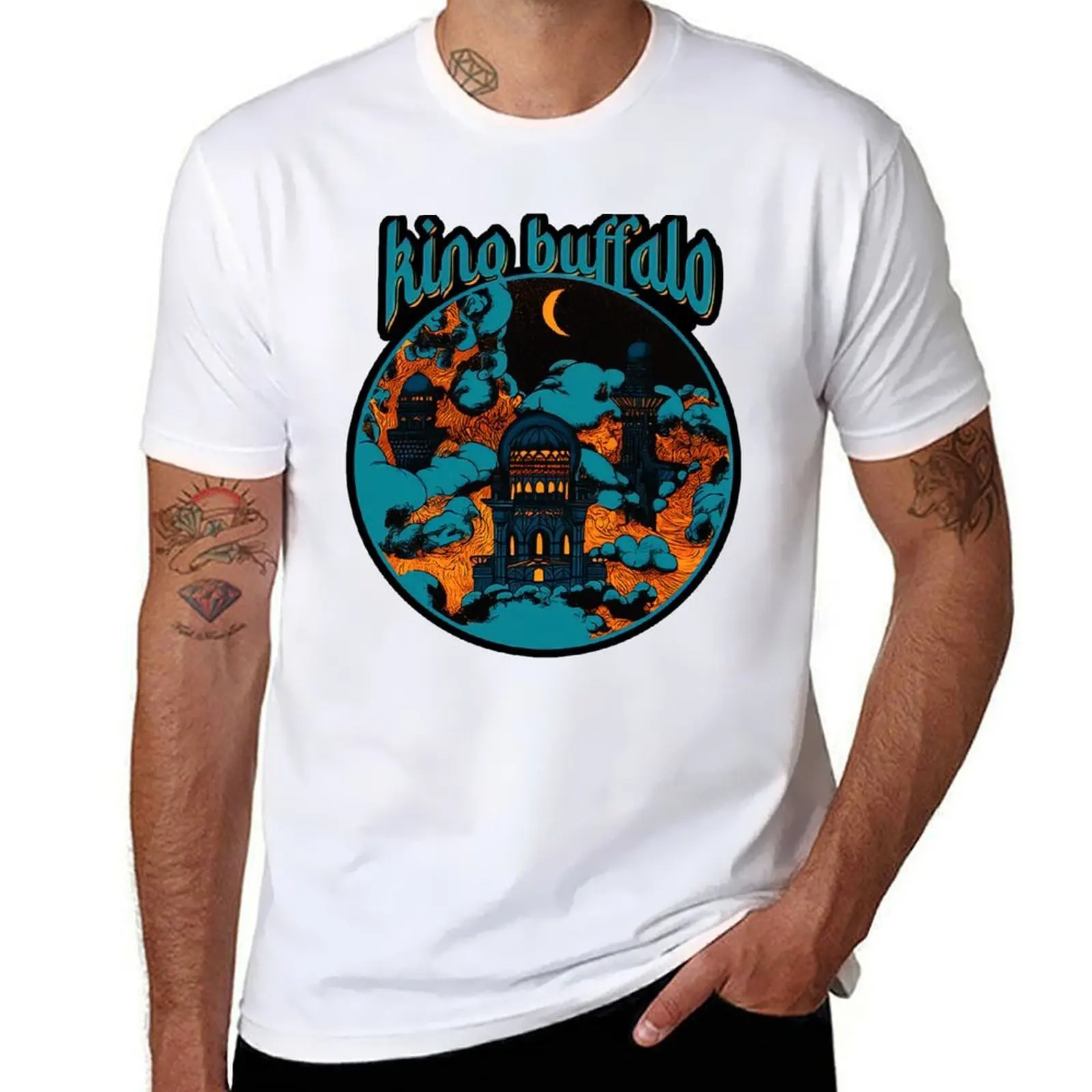 

night at mount village T-Shirt t shirts for man cotton man t shirts for men casual T-Shirt