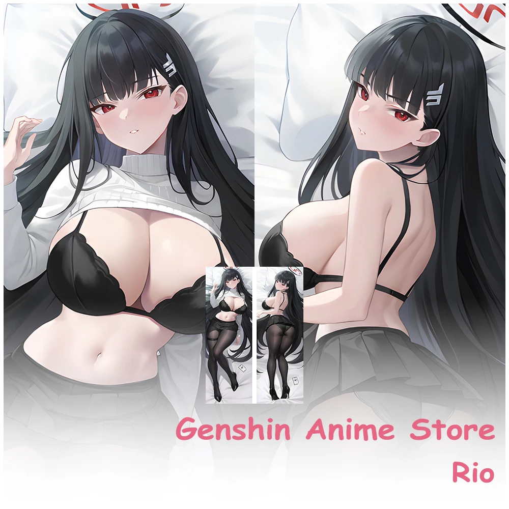 Funda de almohada de dibujos animados para chica Sexy, archivo azul, Rio, Dakimakura, Anime Rio, funda de cojín, ropa de cama, Cojines, accesorios para dormir