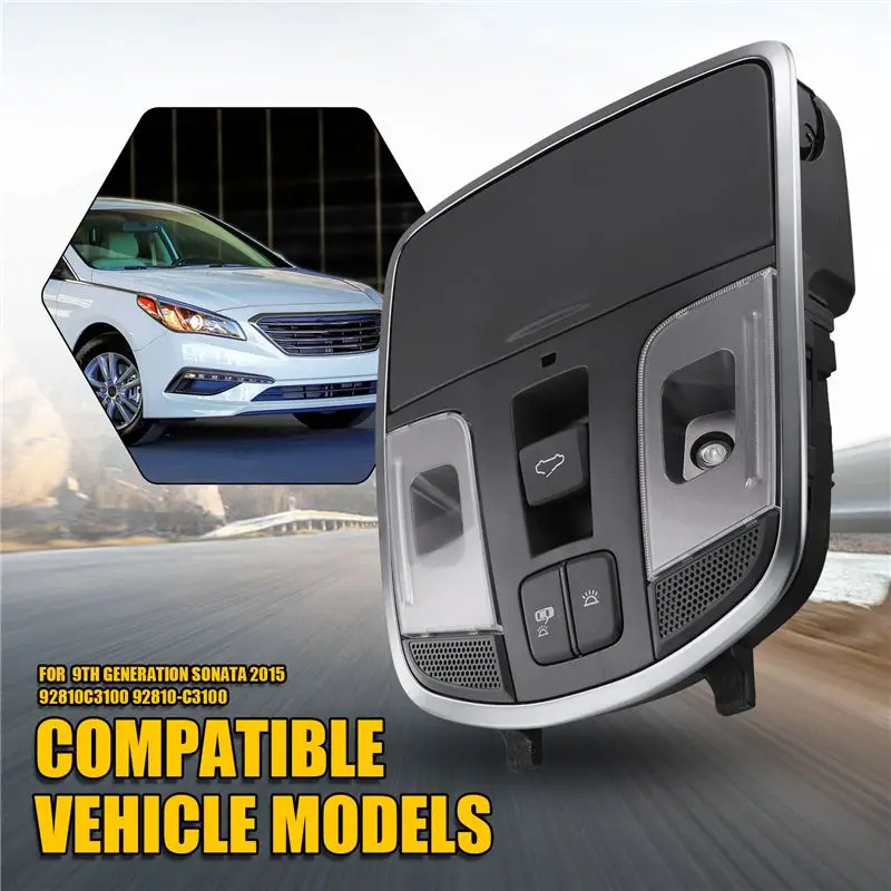 WF-Car Ceiling Light Reading Light Assembly Front Overhead Light For 9Th Generation Sonata 2015 92810-C3100