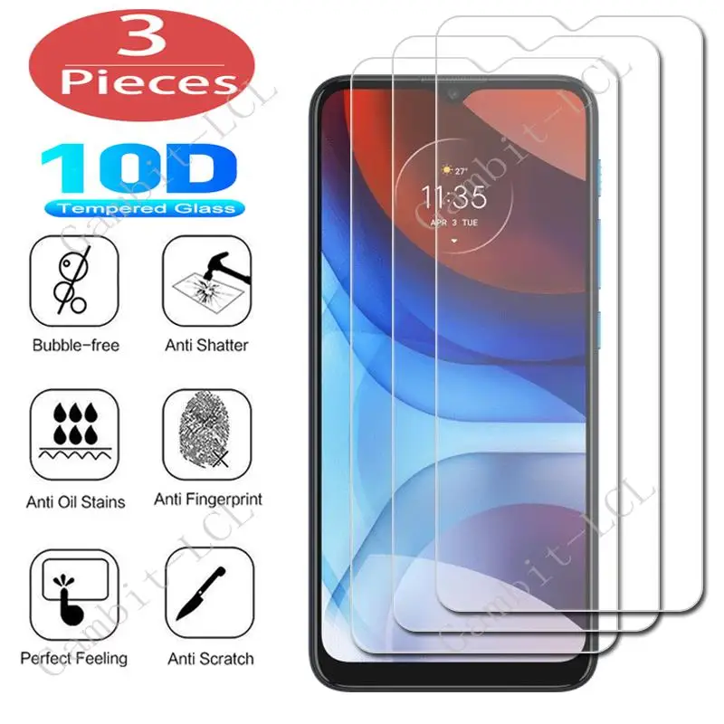 3Pcs Protection Glass For Motorola Edge 20 Pro lite S Pro Moto E6i E6s E7 Plus E7i Power Tempered Screen Protective Cover Film