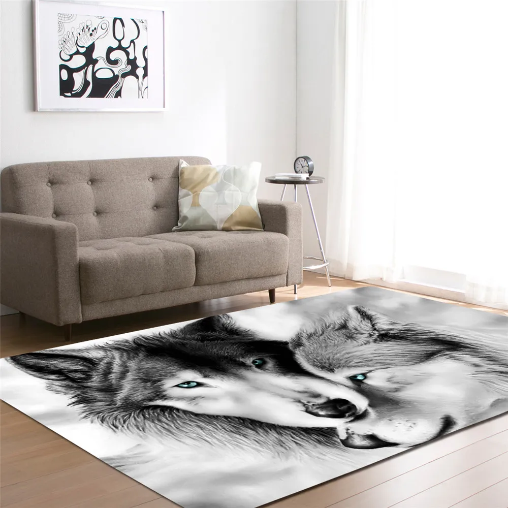 Creative Cartoon Tiger 3D Cute Animal Carpets For Home Living Room Decor Kids Bedroom Kitchen Entrance Doormat Non-slip Area Rug