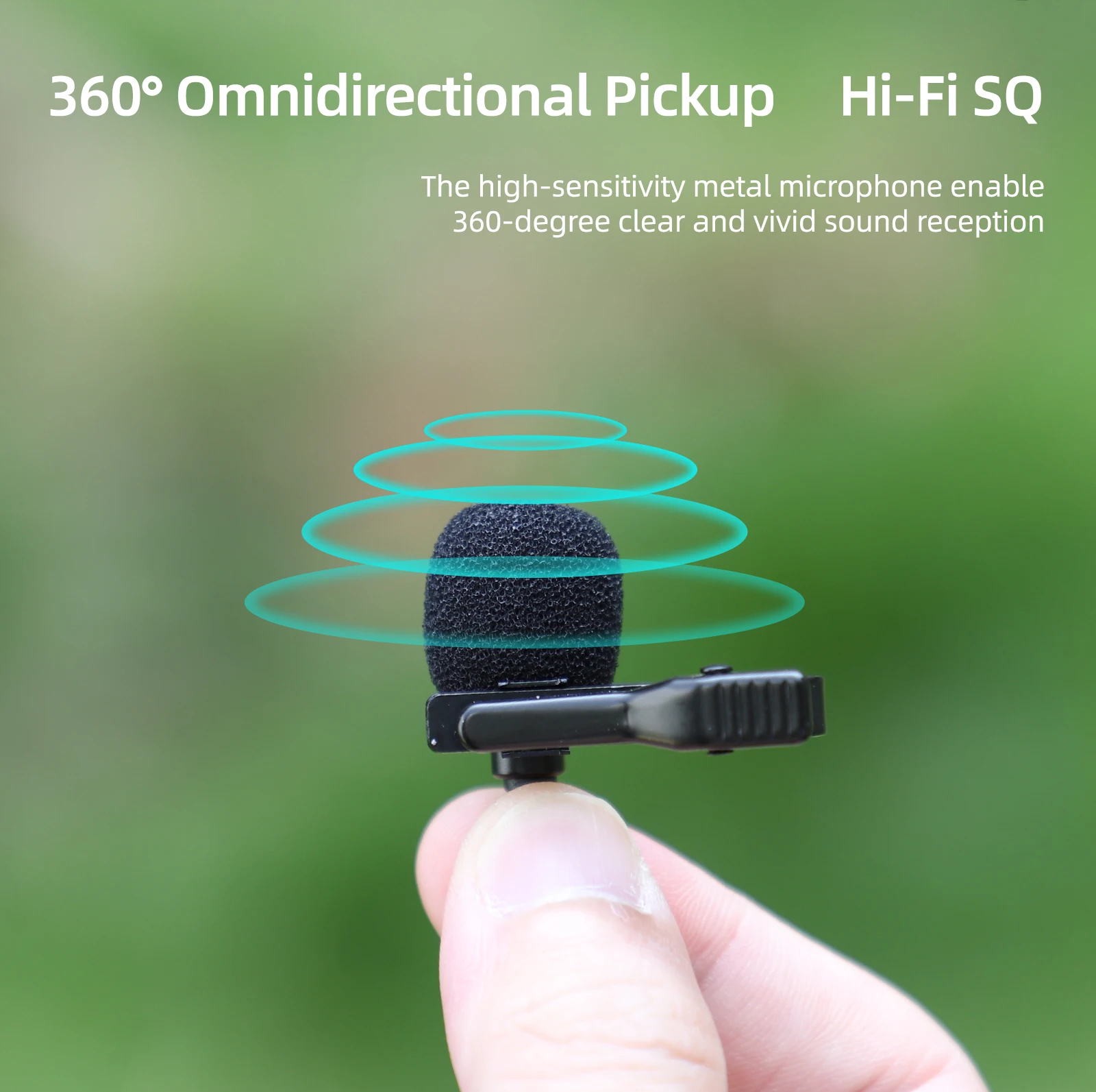 

Lavalier Microphone for Insta360 Ace/Ace Pro Recording Windproof Mic Type-C Interface