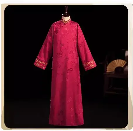 Abito da spettacolo teatrale da uomo, costume ricamato da uomo migliore in stile cinese