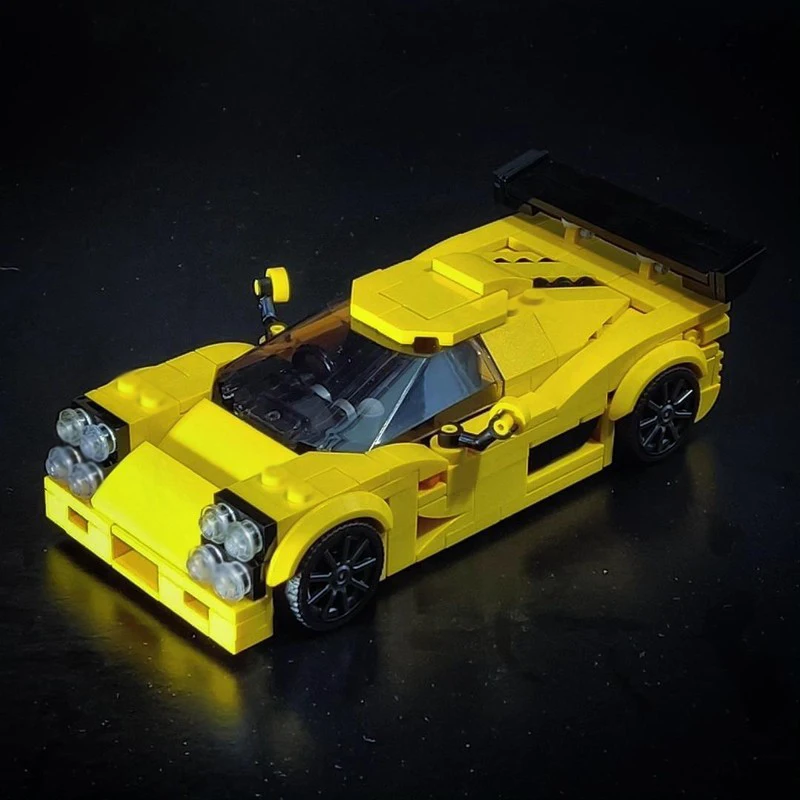 Speed Racing Car Model MOC Building Bricks GTR Top Tier Sports Car Modular Technology Children Holiday Gifts Assemble Toys Suit