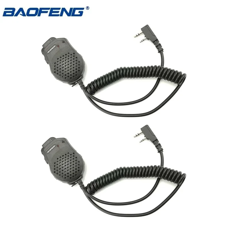 

2pcs Baofeng UV-82 Dual PTT Mic Speaker Microphone Baofeng Two Way Radio UV 82 UV-8D UV-89 UV-82HP Walkie Talkie Accessories