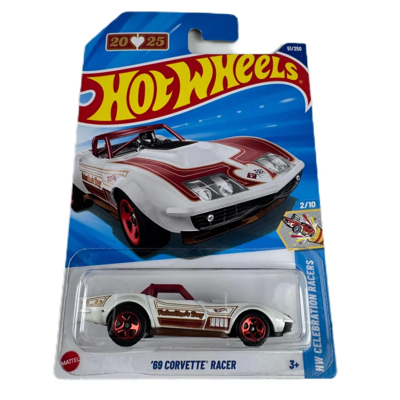 

2025-51 Hot Wheels Cars 69 CORVETTE RACER 1/64 Metal Die-cast Model Toy Vehicles 2025C