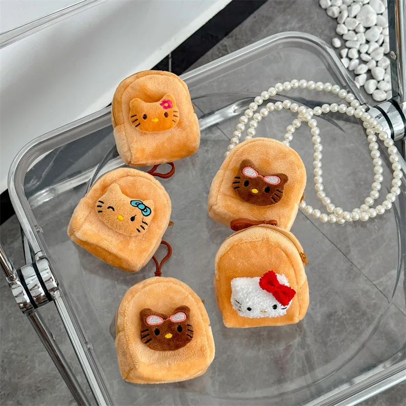 

Hello Kitty Keychain Cute Girl Anime Women Supplies Card Change Earphones Backpack Kawaii Doll Decorative Accessories Wholesale