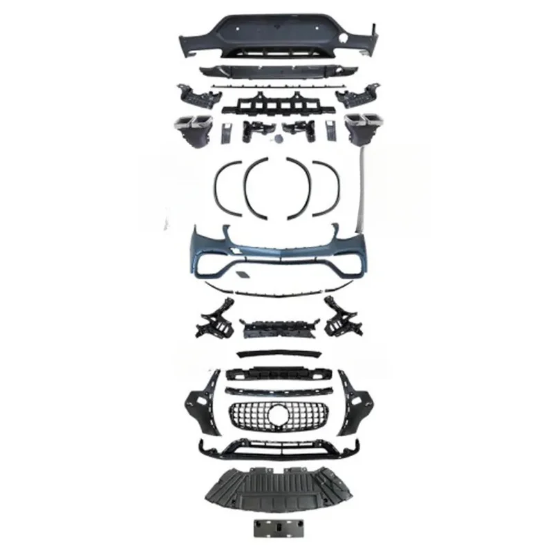 X253 C253 2020-2022 GLC63 Style Body Kit Front Rear Bumper Diffuser Exterior Modification Styling Accessories