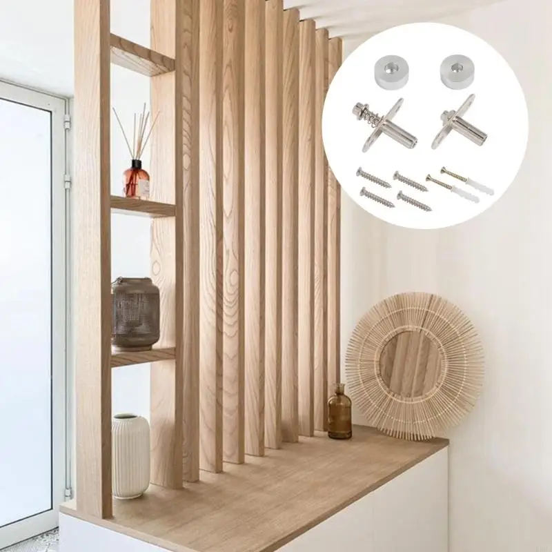 360 Degrees Concealed Pivots Hinge Replacement Adjustable Pivots Door Hinge for Wood Slats Grill Screen Partition Divider