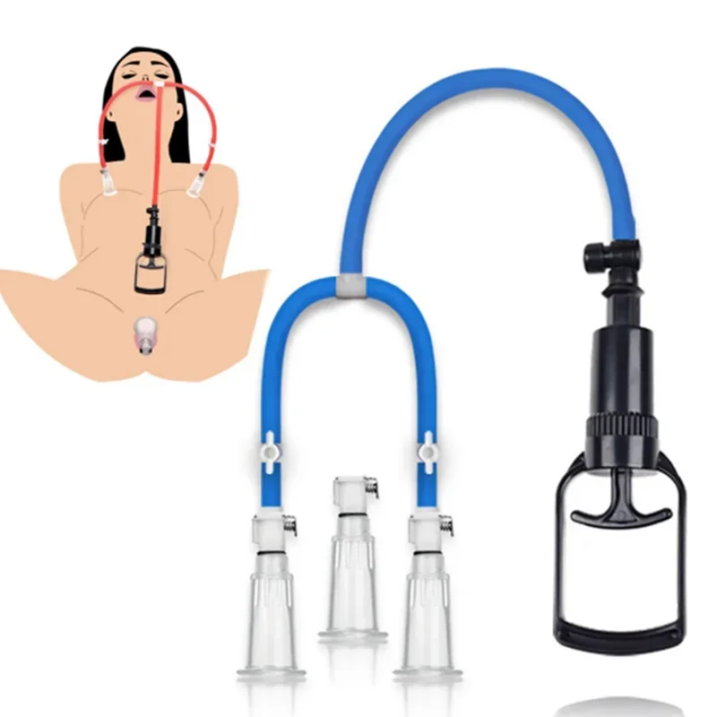 Sextoy Female Vacuum Pump Breast Enhancer Nipple Stimulator Clamps Pussy Sucker Breast Enlargement Clitoris Labia Stimulator