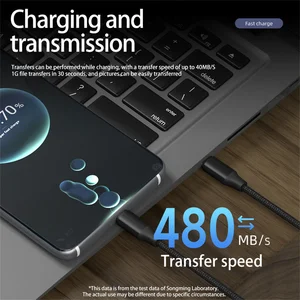 Type C for Cable Type, super fast loading, USB data cable for laptop, tablet, macbook, iPad, Iphone 15, Dell, PS5, switch, PD, 240W 10 Main Sales PS5 Glasses VR - №5