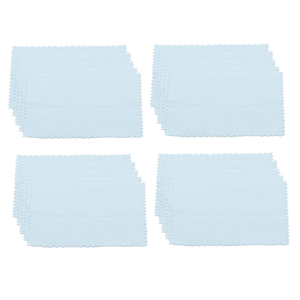 50 Pcs Jewelry Cleaning Cloth Soft Wipes for Glasses Silver Platinum Polishing Remove Scratches Safe Durable Portable Tools