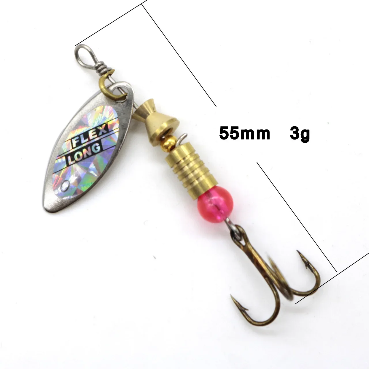 ZWICKE 10pcs Set Spoonbait Crankbaits Fishing Wobblers Metal Spoon Spinner Fishing Lure for Pike Crochet Kit Artificial Bait