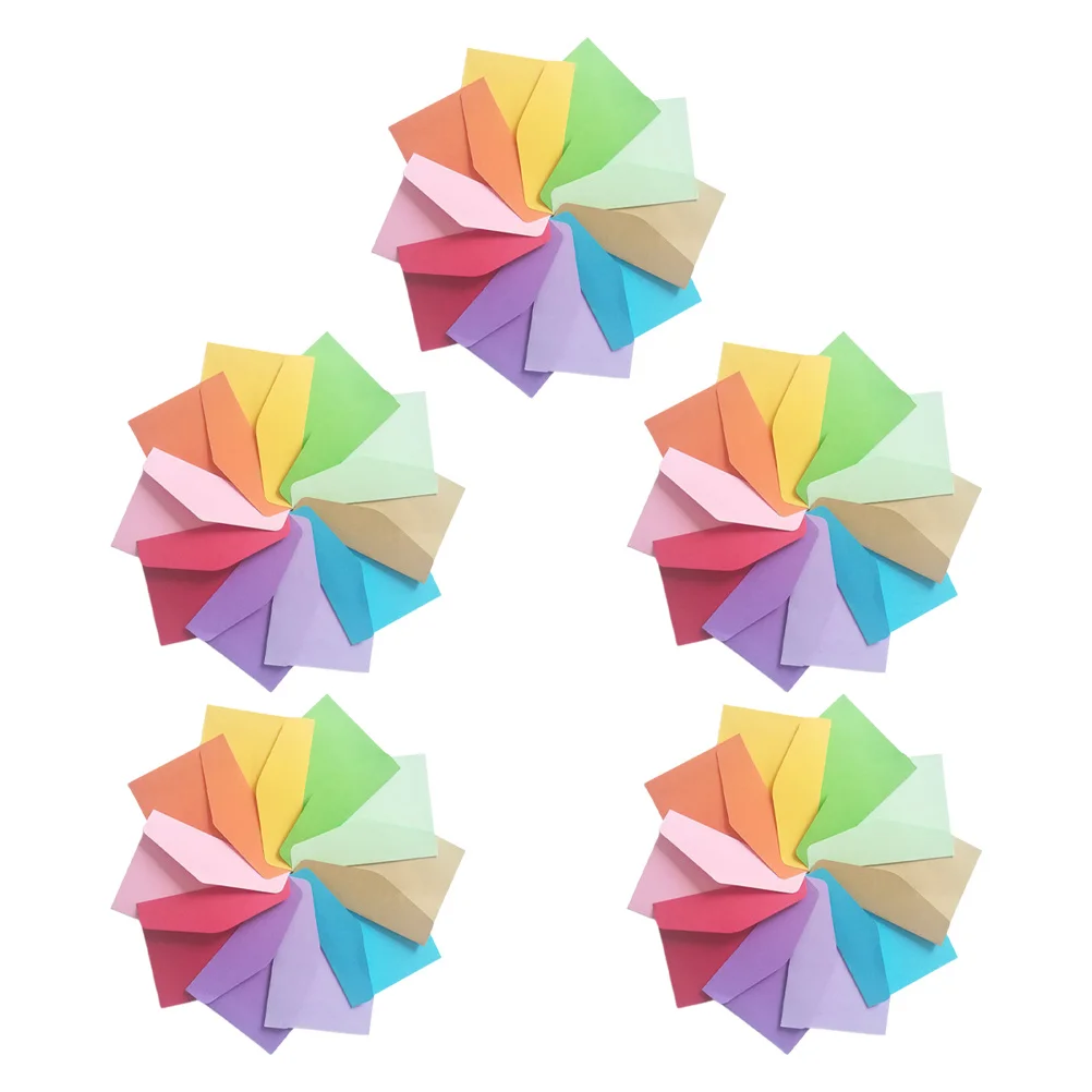 50Pcs Western Style Paper Envelopes Colored Blank for Cards Business Letters Coins Stamps Organizer Gift Stationery