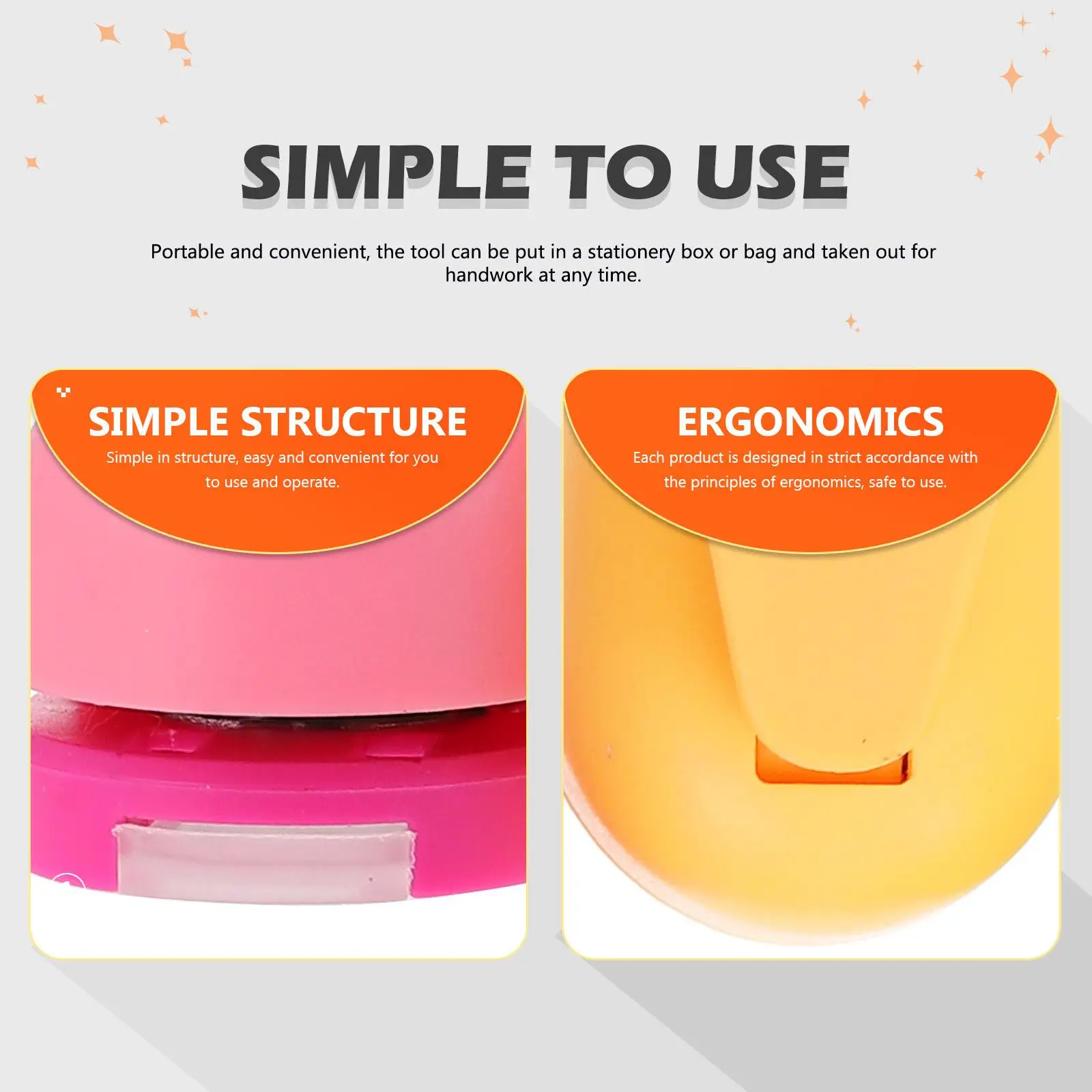 5pcs Paper Puncher Craft Set Portable Cartoon Hole Punches for Activities Safe Handle Random Color Style