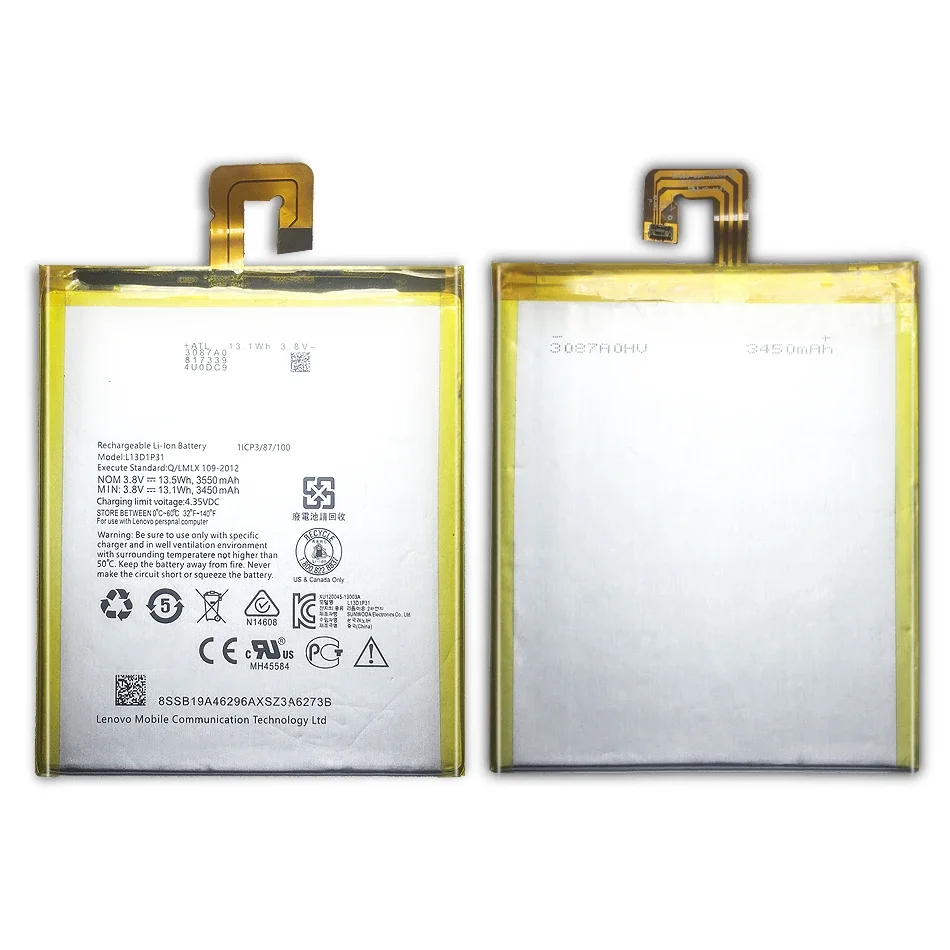 

Аккумулятор L13D1P31 для Lenovo Pad A3500 S5000 S5000-H Tab3 Tab 3 7 TB3 710i 710F Tab 2 A7