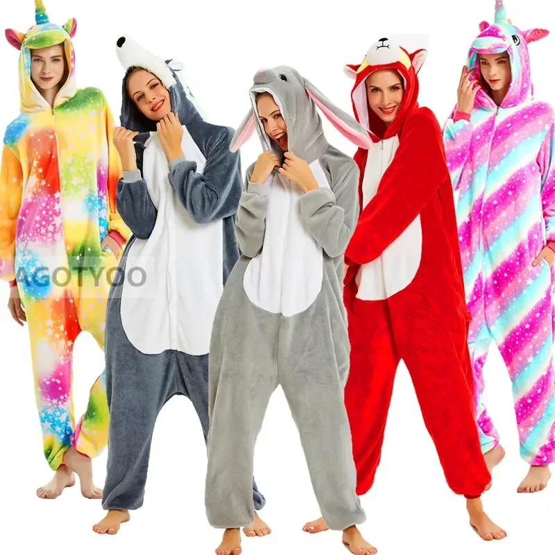 Animale Kigurumi MashiMaro Coniglio Anime Costumi Cosplay Cartoon Onesies Donna Uomo Pigiama Per Adulti Bambini Tute intere