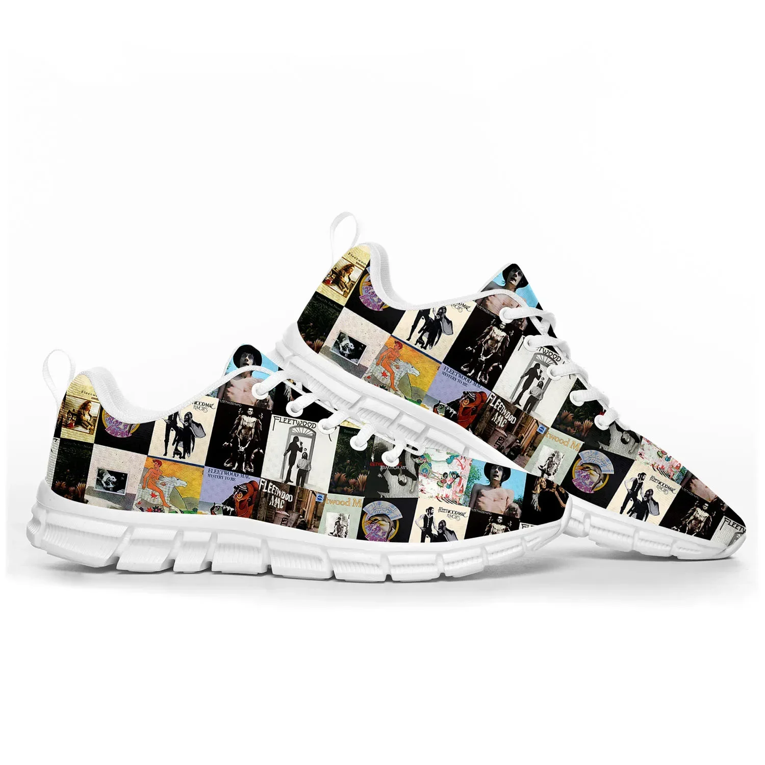 Fleetwood Mac Pop Rock Band Sports Shoes Mens Womens Teenager Sneakers Custom High Quality Couple Shoes White